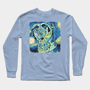 Weird BullDog Van Gogh Style Long Sleeve T-Shirt